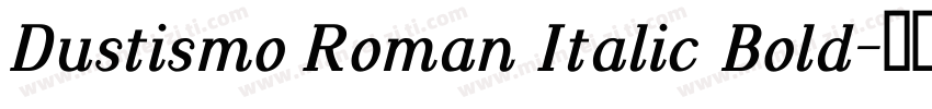 Dustismo Roman Italic Bold字体转换